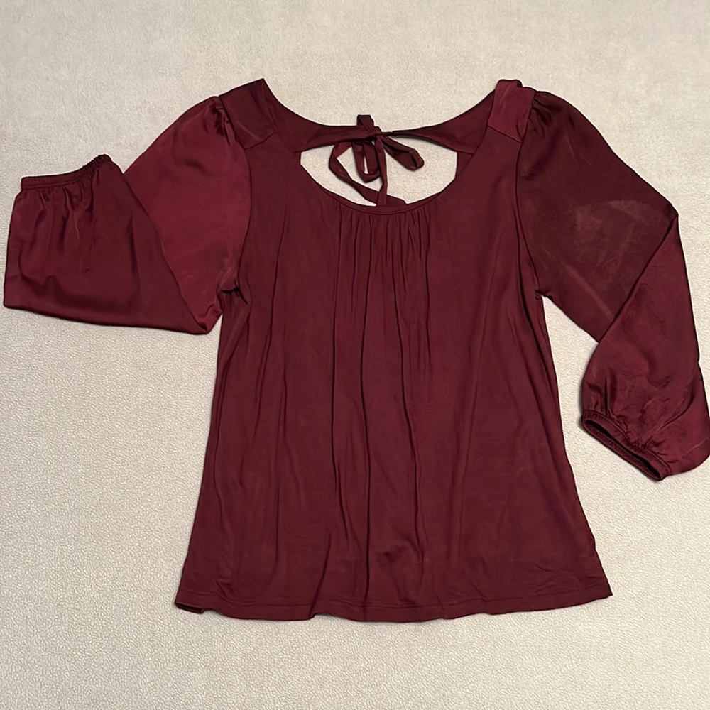 Beautiful Banana Republic Wine Colored Top